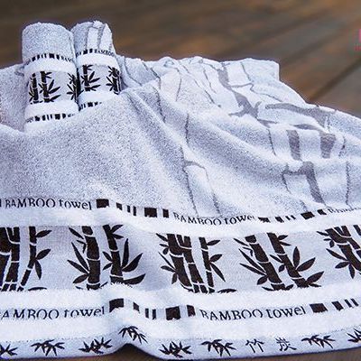 竹炭提花浴巾